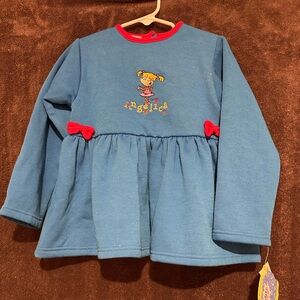 RARE VINTAGE Nickelodeon Rugrats Blue Dress with Red Accents Angelica